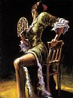 FLAMENCO DANCER II with fan by Fabian Perez